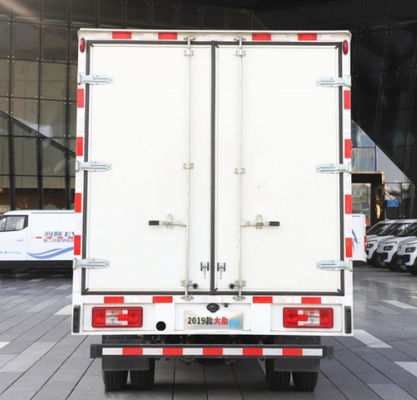EV รถบรรทุกคอนเทนเนอร์ไฟฟ้า 85kw 230KM พร้อมกล่องเย็น