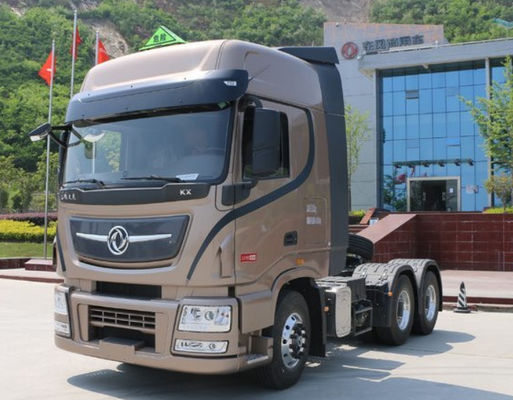 DONG FENG 36T CNG Semi Truck เครื่องยนต์ดึงตามสั่ง รถยนต์ติด 6x4 ขวา