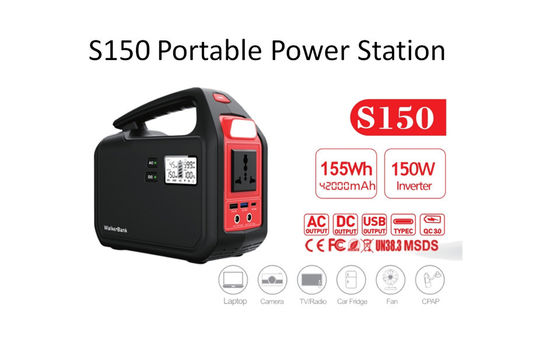 แบตเตอรี่ที่ดีที่สุด เครื่องผลิตไฟฟ้า 150W แบตเตอรี่ลิตยูไอออน แบตเตอรี่พกพาสําหรับภายนอก